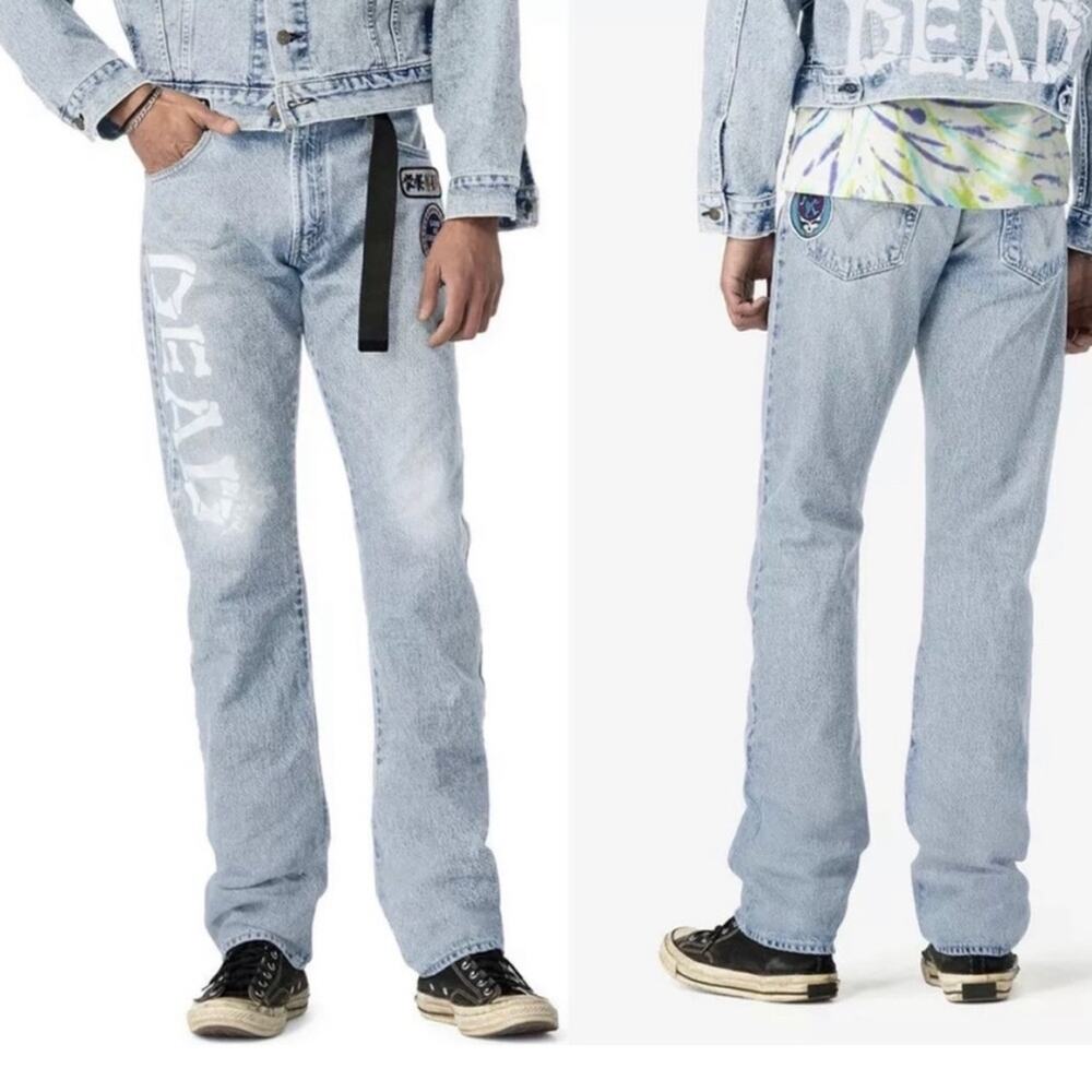 Levi’s Grateful Dead 501 In‎ Skeleton Bone Letters Size 31 - Picture 2 of 5